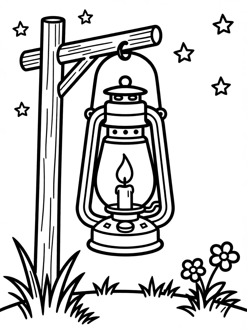 A bright lantern lighting up the night.