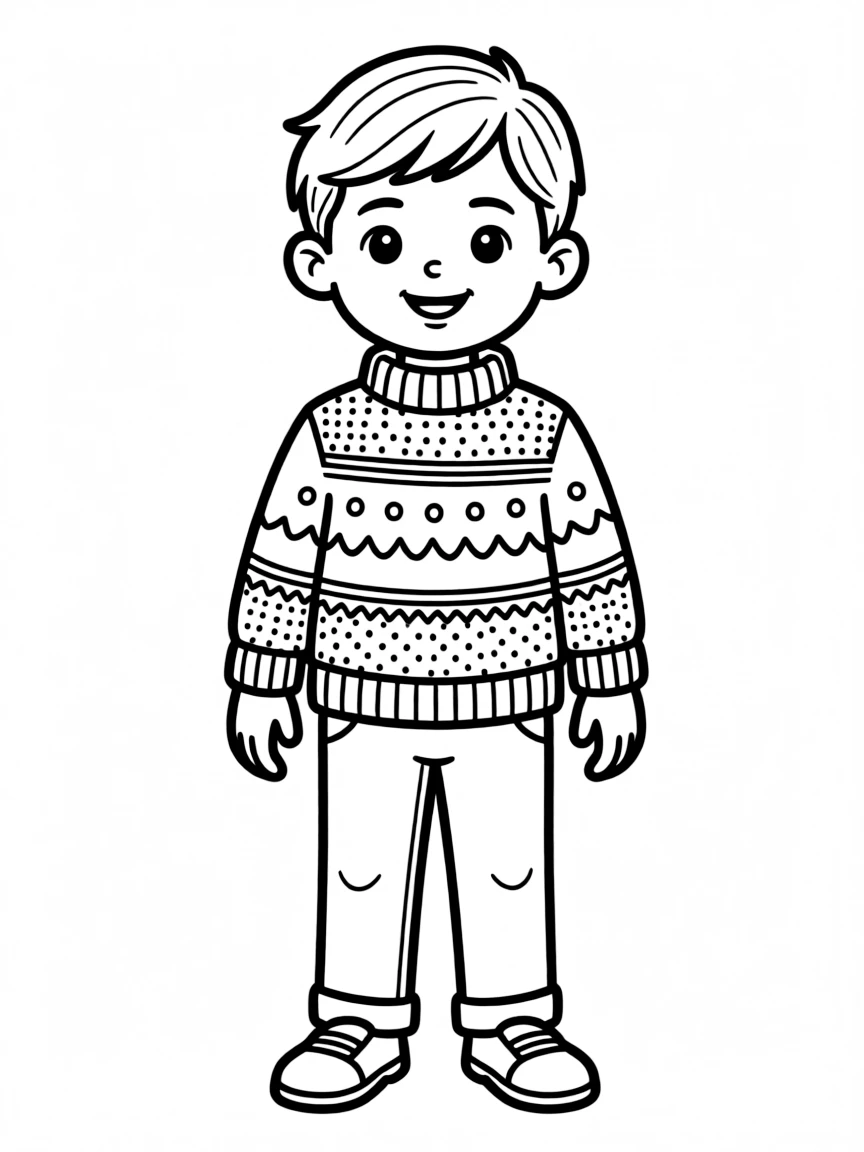 A warm sweater for chilly weather.