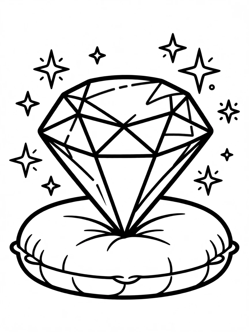 A shining gemstone sparkling.