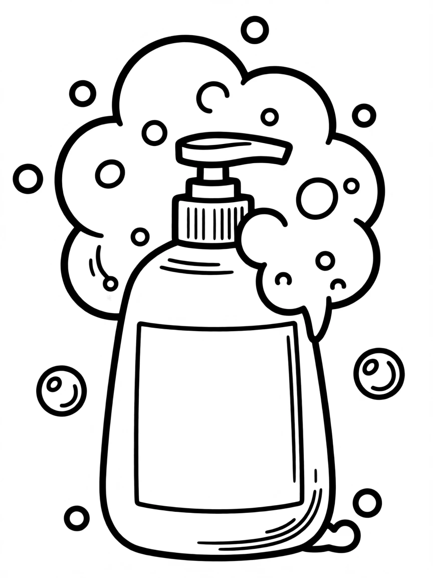 A bubbly shaving cream with foam.