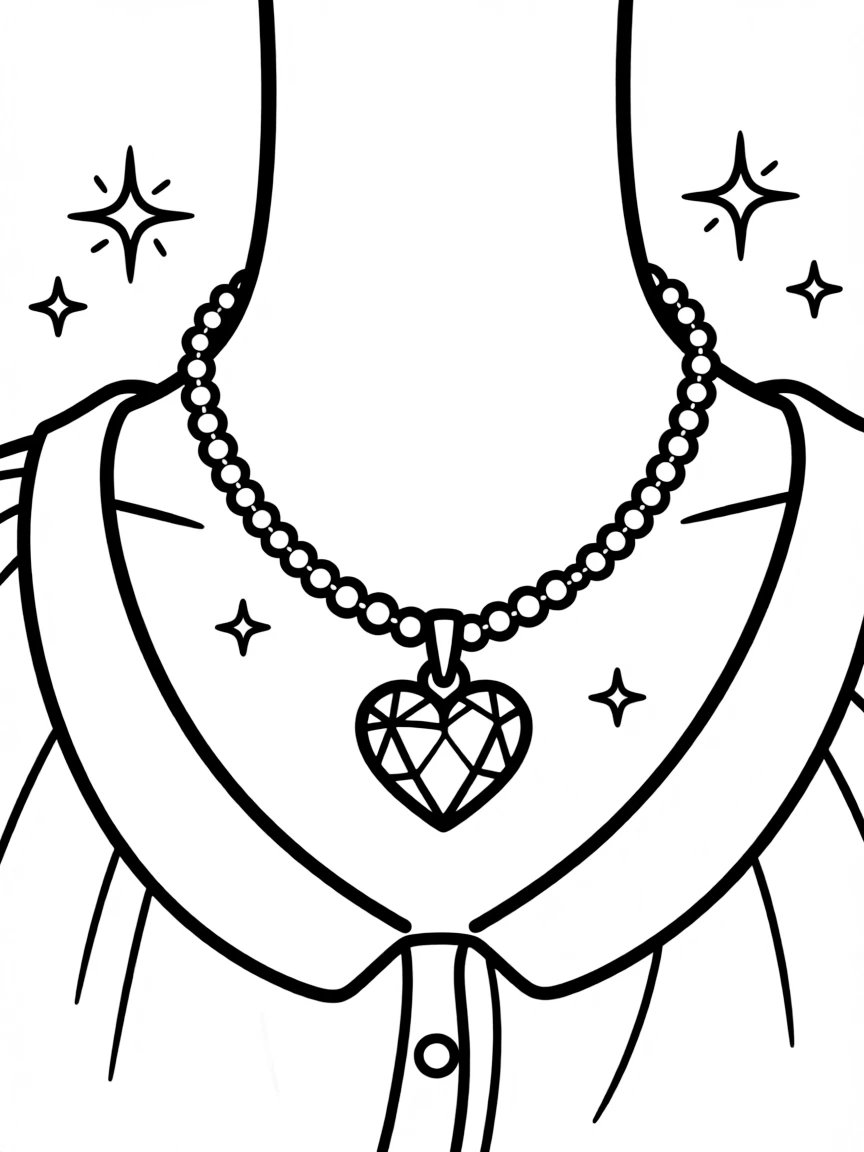 A sparkly necklace with a pendant.