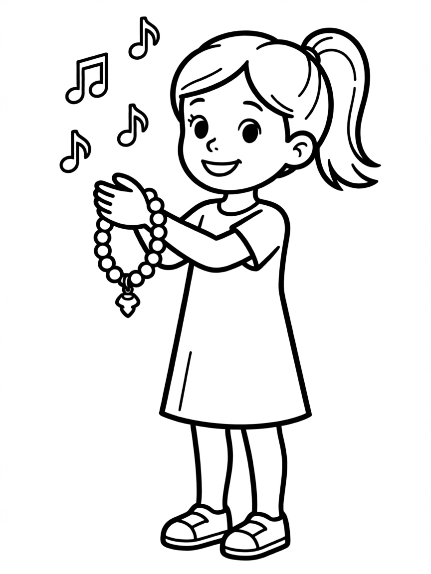 A shiny bracelet jingling.