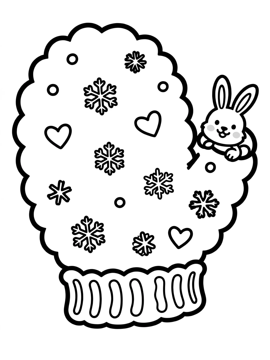 A cozy mitten with one thumb.
