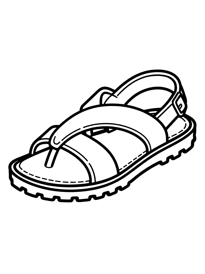 A sunny sandal for summer.