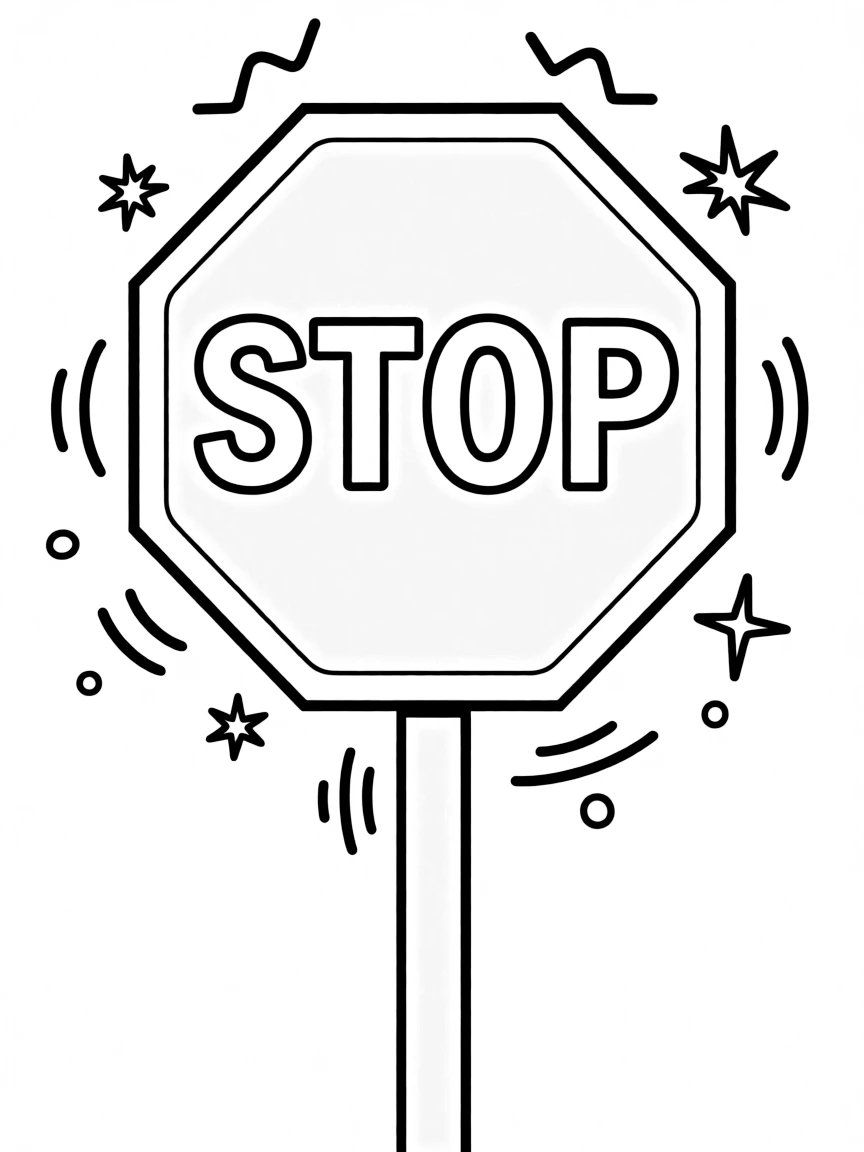 A noisy stop sign saying "STOP".