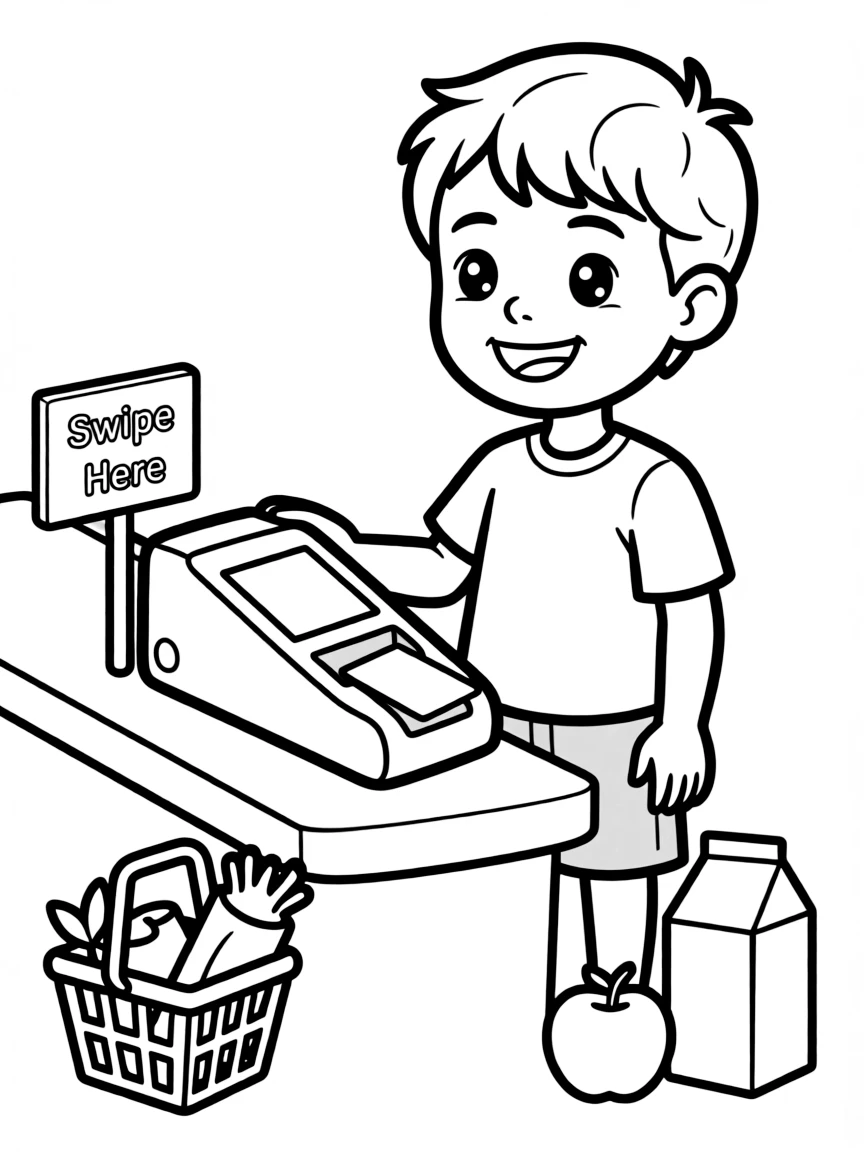 A strong credit card swiping.