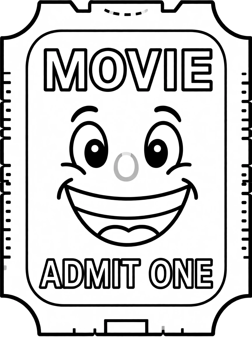 A happy ticket for a movie.