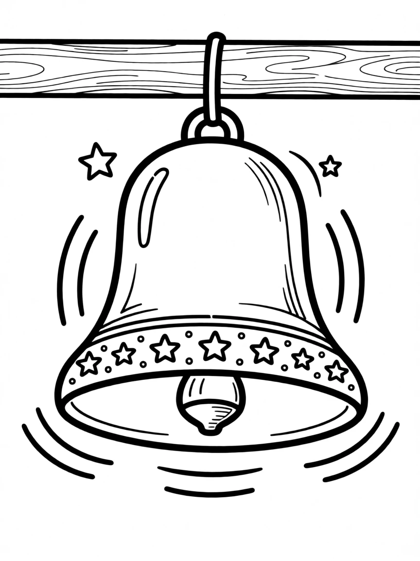 A bubbly bell ringing.