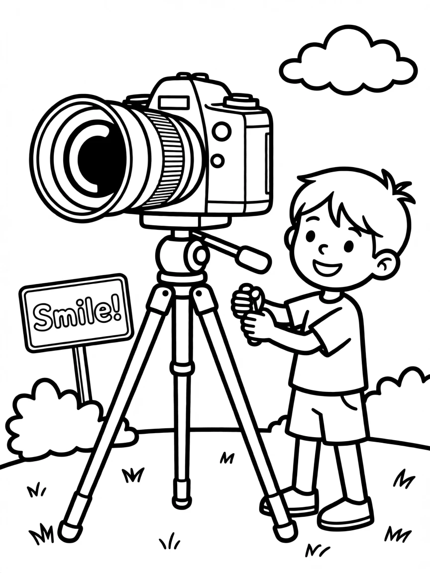 A strong camera taking a picture.