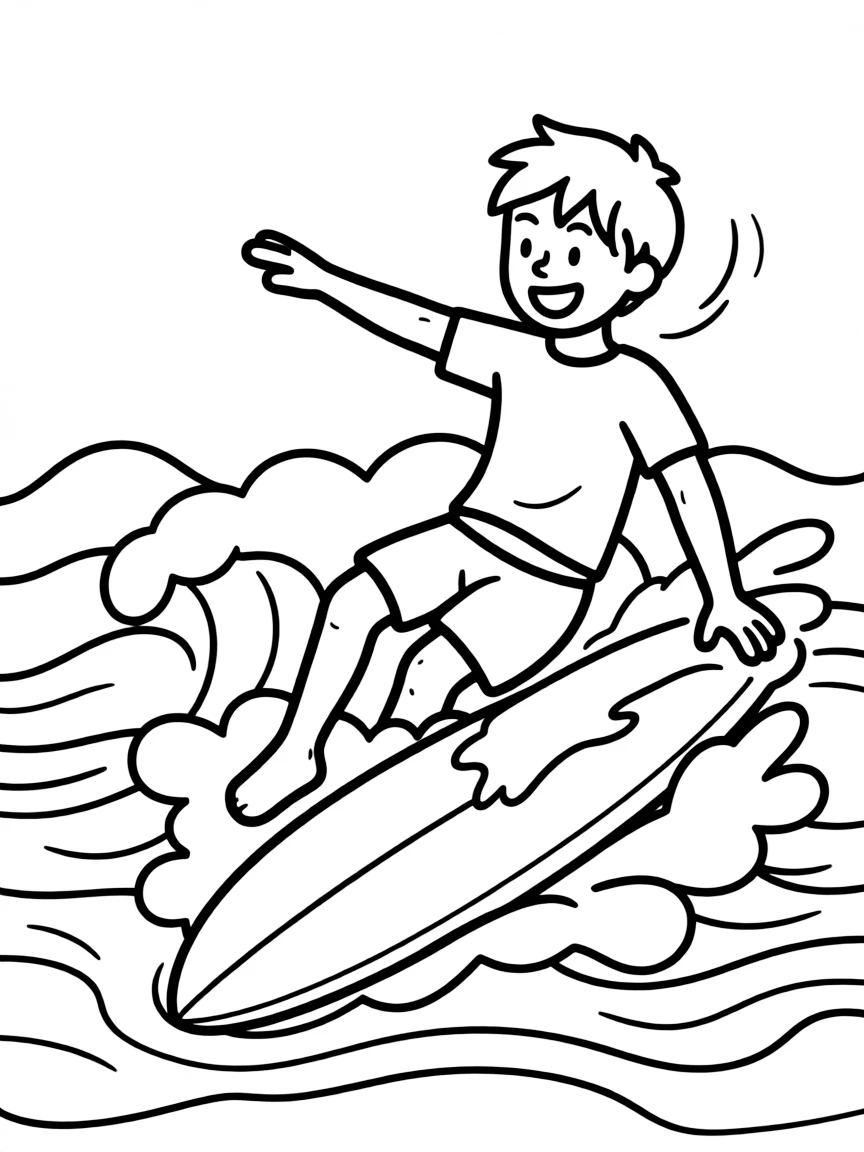 A happy surfer wiping out playfully into a pile of soft waves.