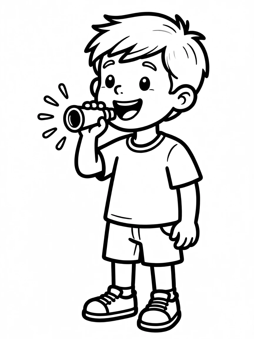 A whistle that lights up when blown.