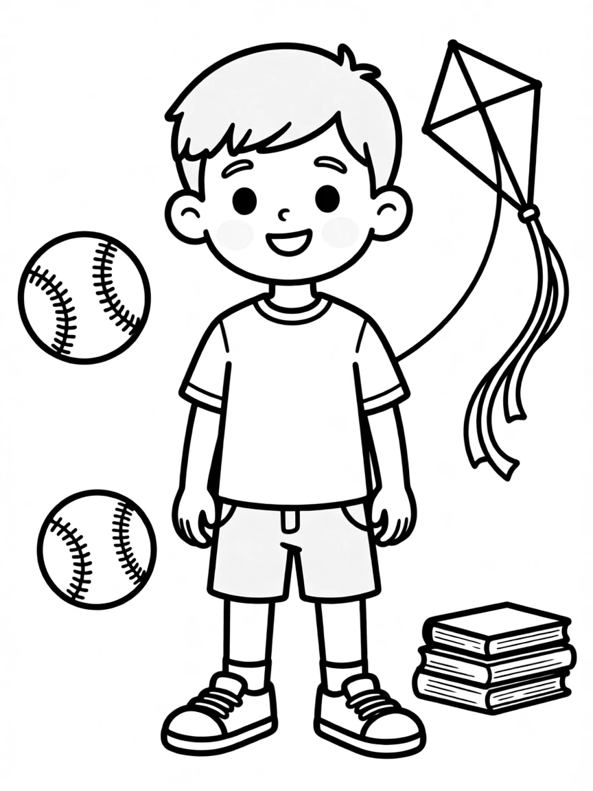 A boy with a flat top.