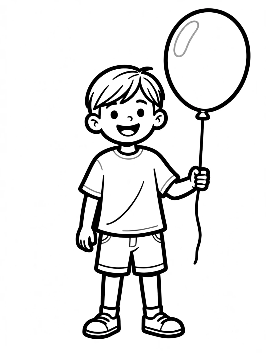 A boy with hair parted down the middle.