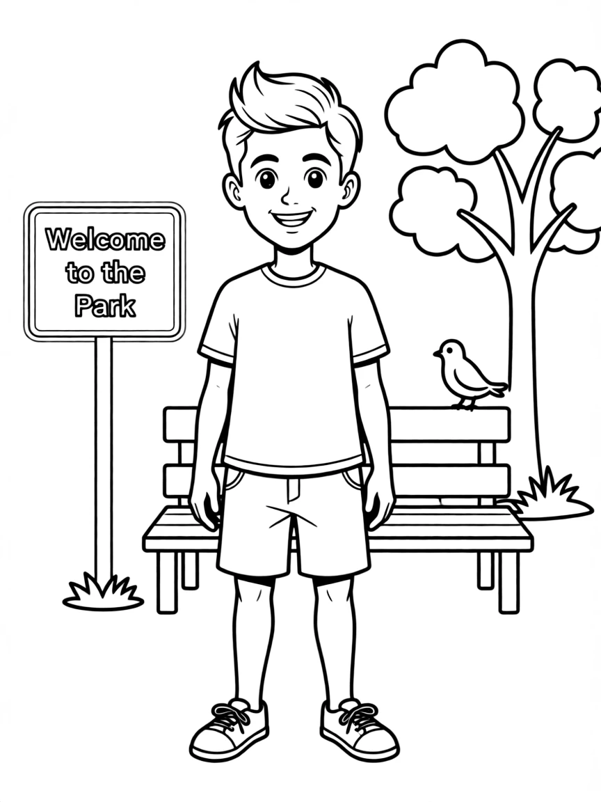 A boy with a quiff (small and neat).