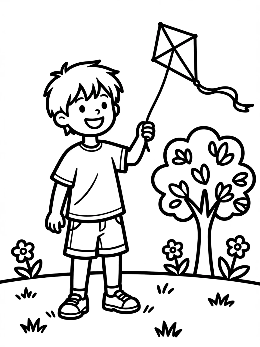 A child with very short hair.
