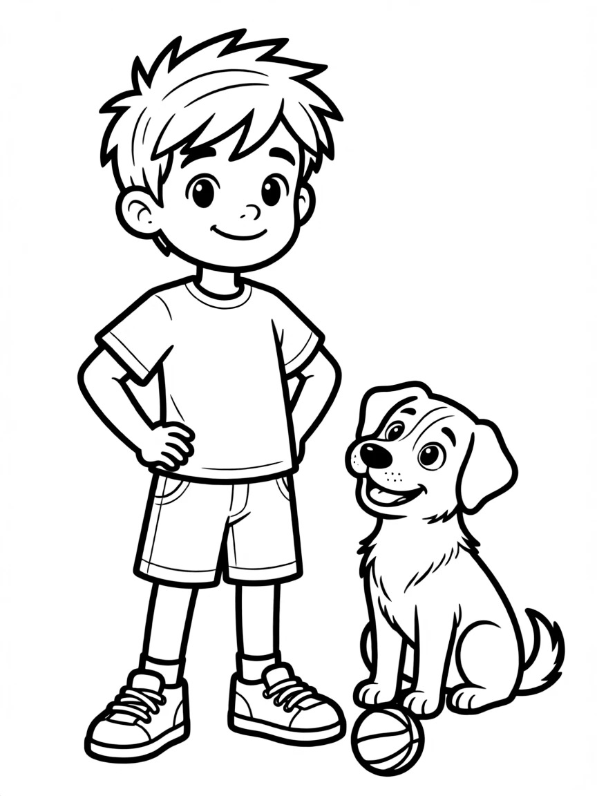 A boy with hair styled with gel (spiky but soft).