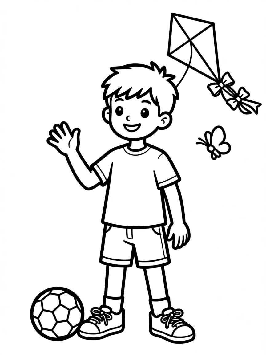 A boy with short hair that is slightly spiky on top.