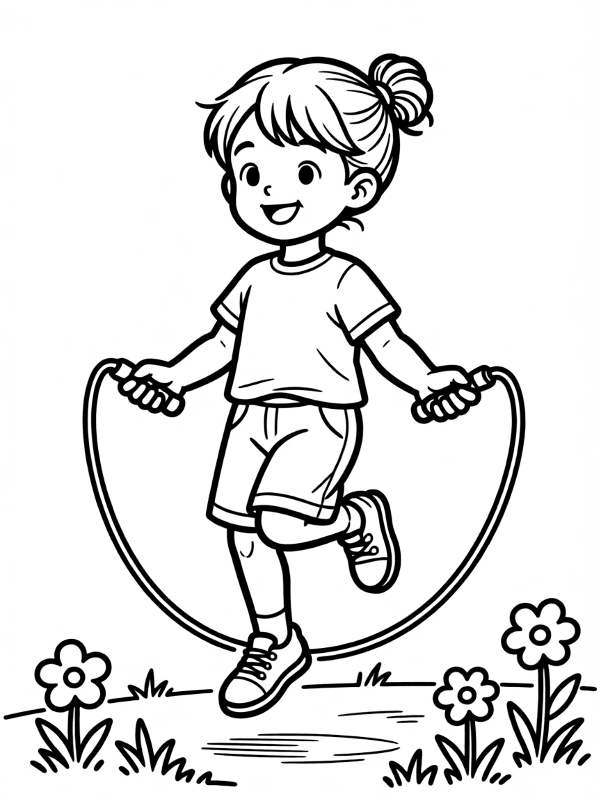 A child with hair in a simple elastic hair tie.