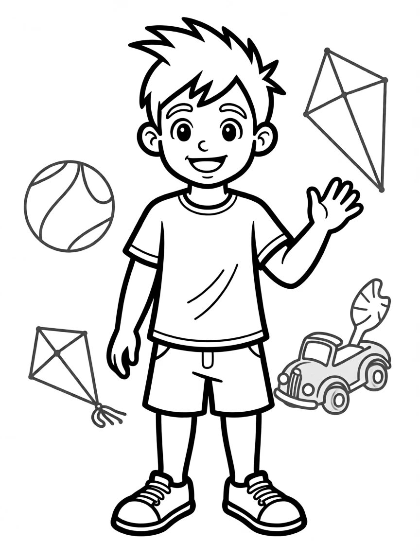 A boy with a simple mohawk, not too spiky.
