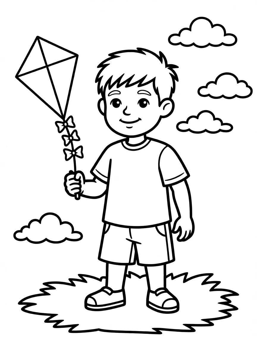 A boy with a short, neat buzz cut.
