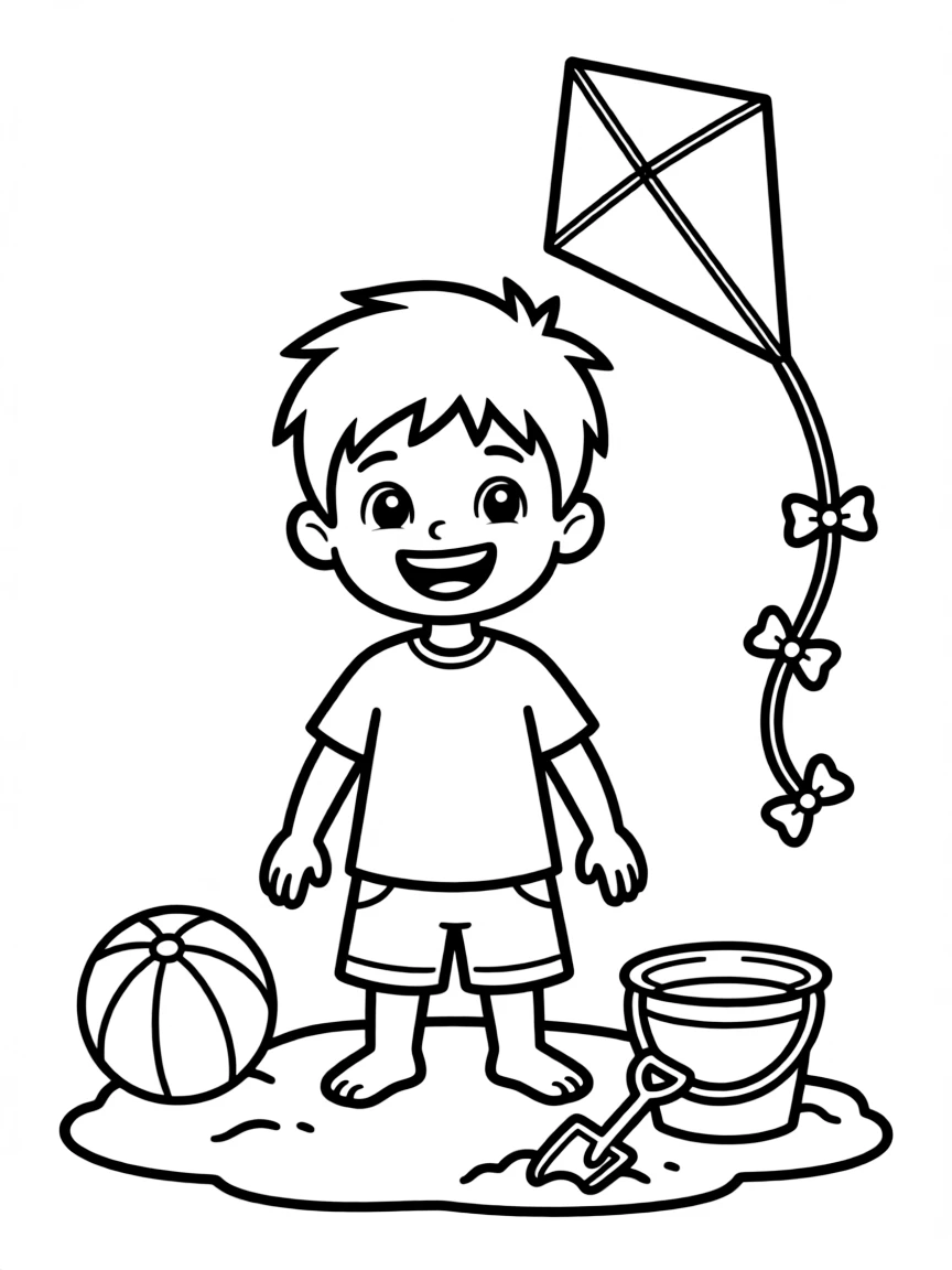 A boy with short hair that is slightly spiky.
