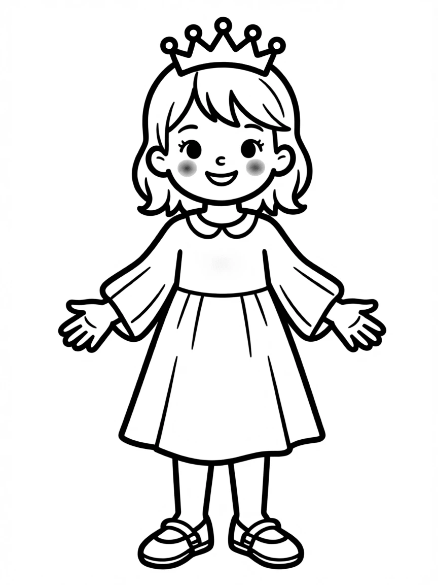 A child with hair in a simple yellow tiara.