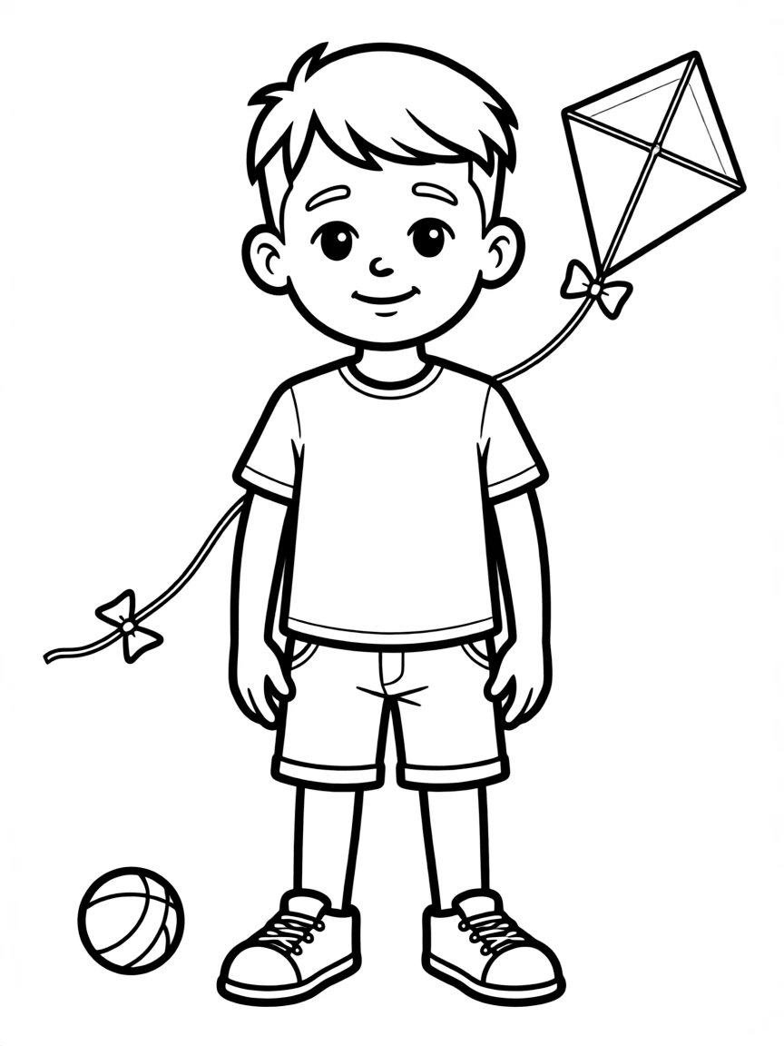 A boy with a simple undercut, with a clean line.