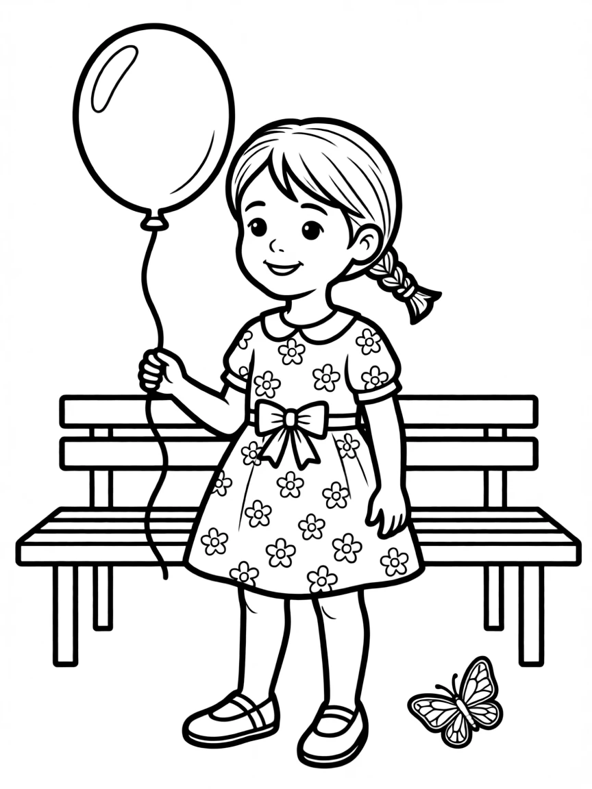 A girl with hair in a simple braided low bun.