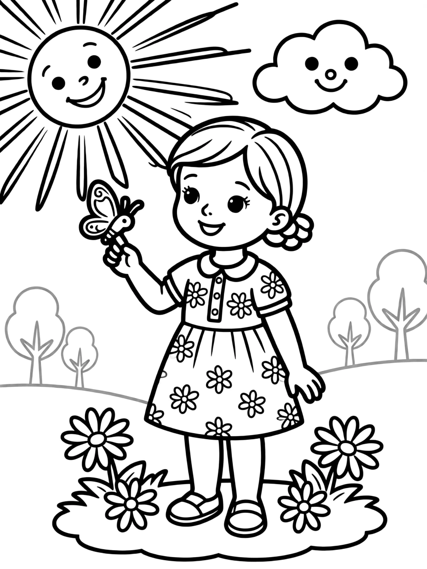 A girl with hair in a simple braided side bun.