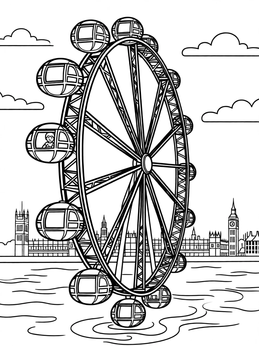 A ride on the London Eye with amazing views of the city below.