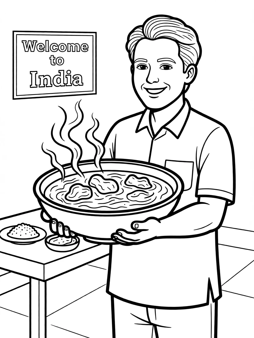 A delicious butter chicken being served in India.