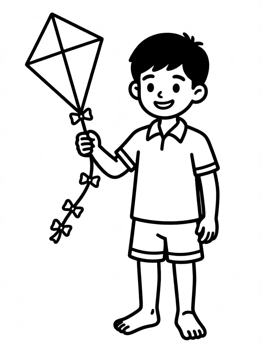 A Sri Lankan boy with short dark hair, wearing a plain white shirt.