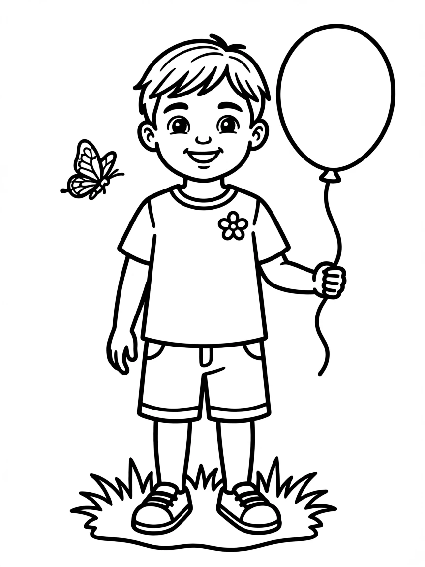 A Filipino child, with a simple embroidered detail on their shirt.