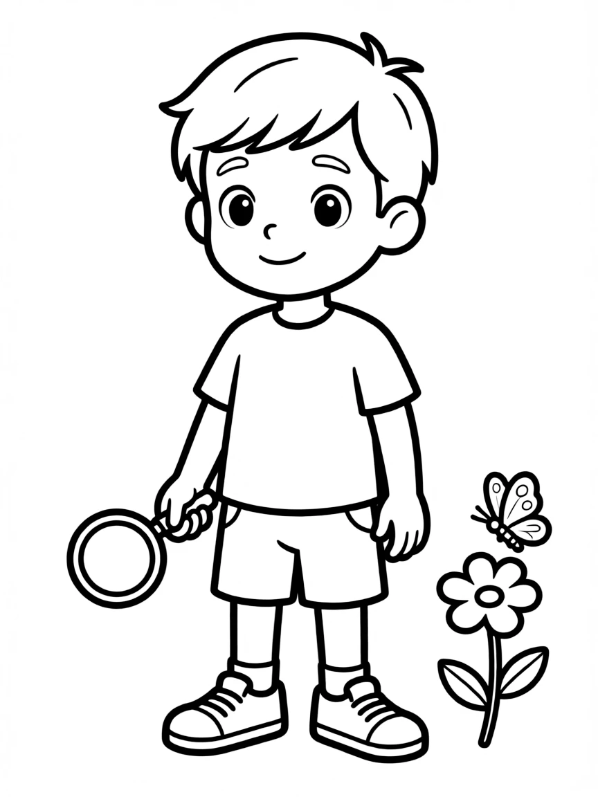 An Israeli child, in simple modern clothes, looking curious.