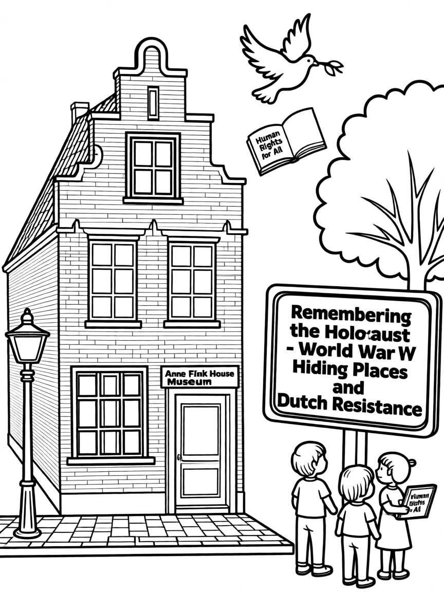 The Anne Frank House with Amsterdam Holocaust remembrance, World War II hiding places, Dutch resistance history, and human rights education