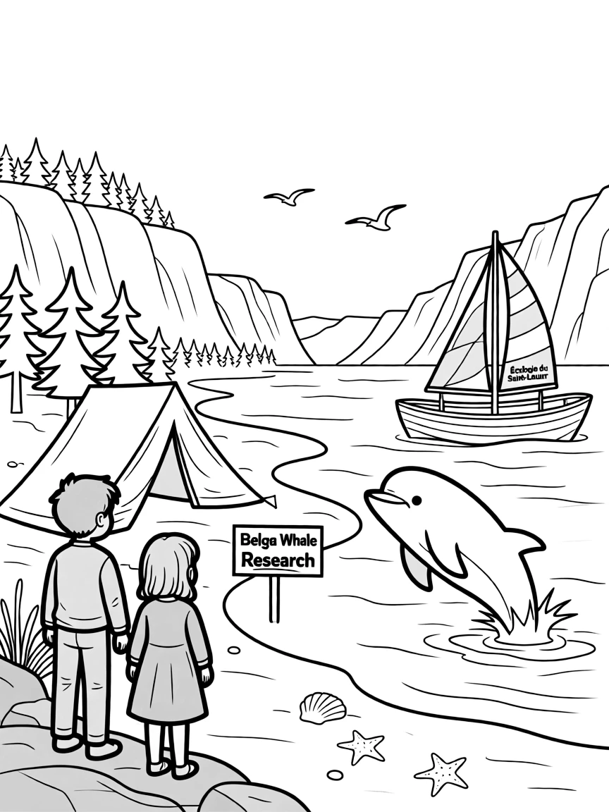 Saguenay Fjord National Park with Quebec southern fjord characteristics, beluga whale research, French Canadian maritime culture, and St. Lawrence Seaway ecology