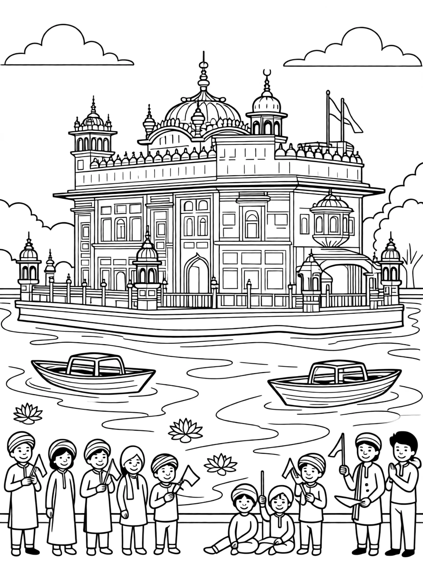 The Golden Temple Amritsar with Sikh religious holiness, Punjab spiritual center, sarovar sacred pool, and Indian religious harmony demonstrations