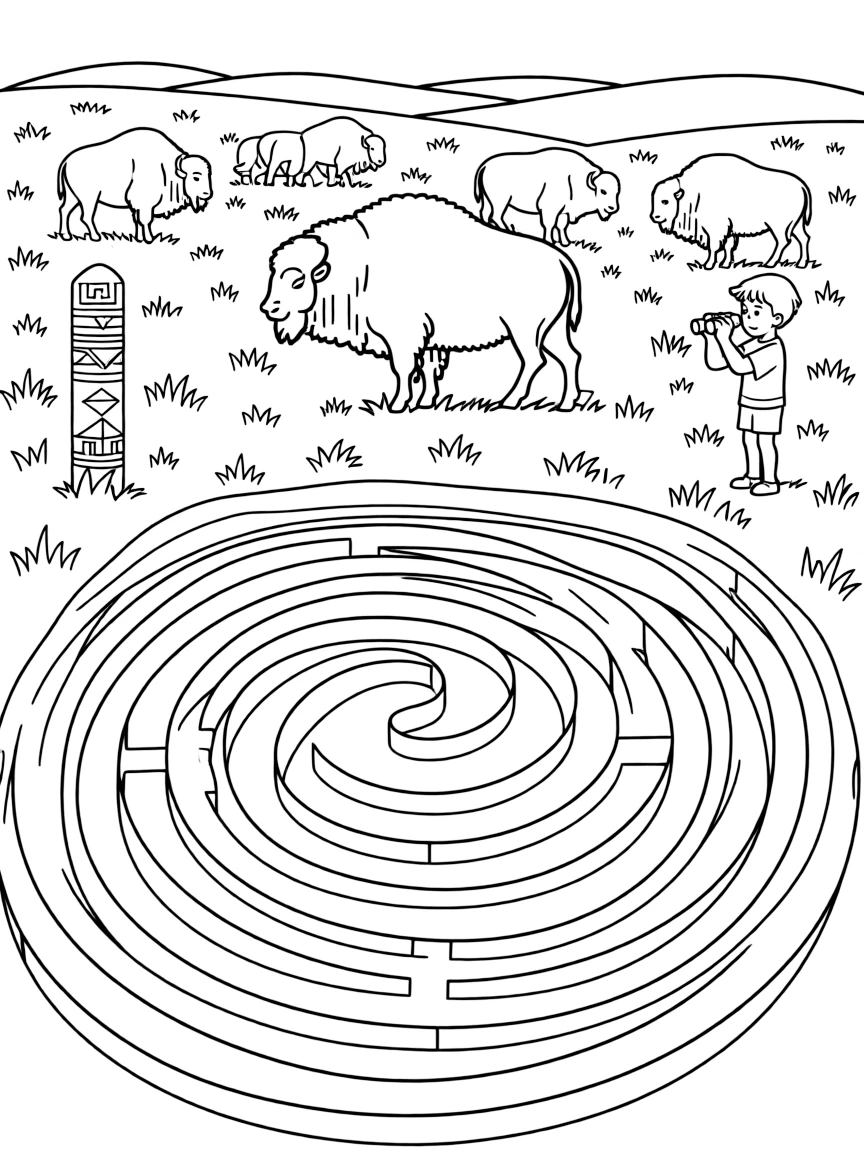 Wind Cave National Park with South Dakota underground labyrinth, mixed-grass prairie restoration, Lakota sacred landscape, and American bison genetic diversity