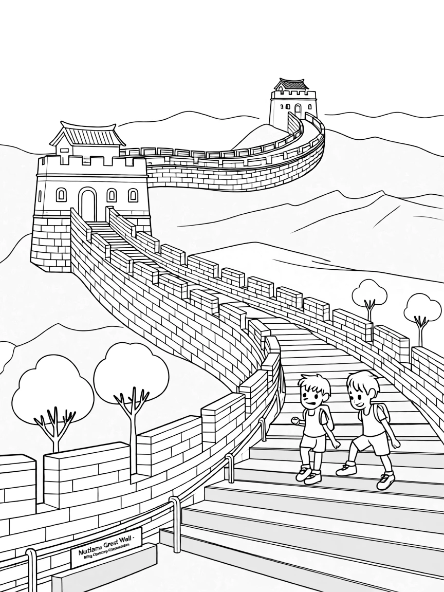 The Great Wall Mutianyu with Chinese Ming dynasty restoration, mountain ridge strategic positioning, tourist accessibility balance, and defensive architecture evolution