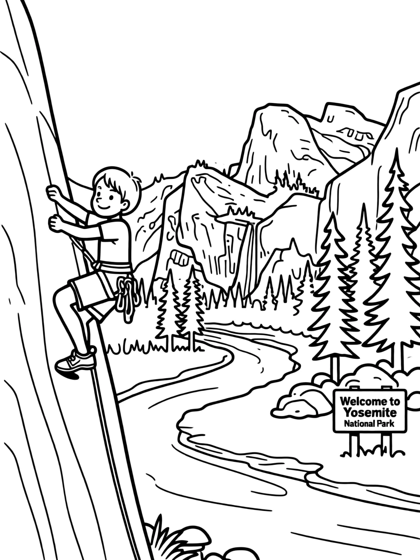 Yosemite National Park with California granite monolith climbing, Ansel Adams photographic inspiration, Merced River valley carving, and Sierra Nevada wilderness