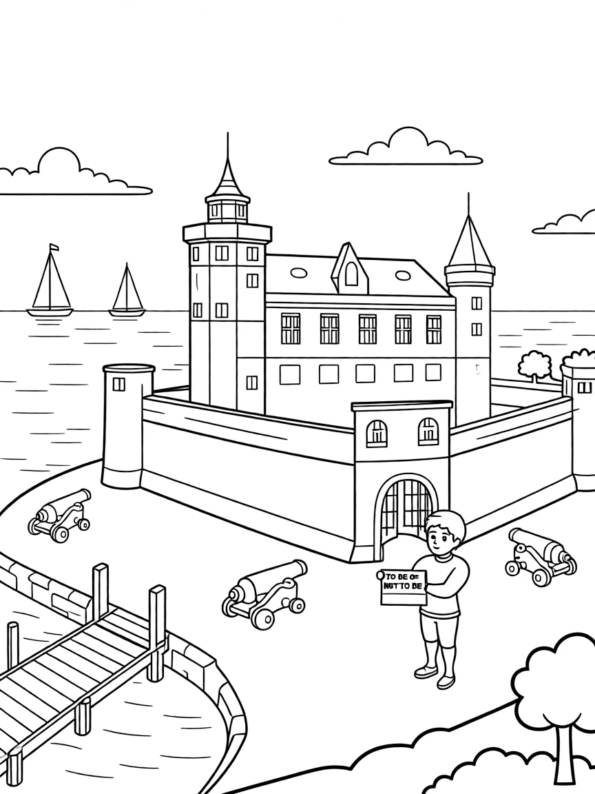 The Kronborg Castle with Danish Hamlet Shakespeare setting, Øresund Sound strategic position, Renaissance royal fortress, and Scandinavian maritime defense
