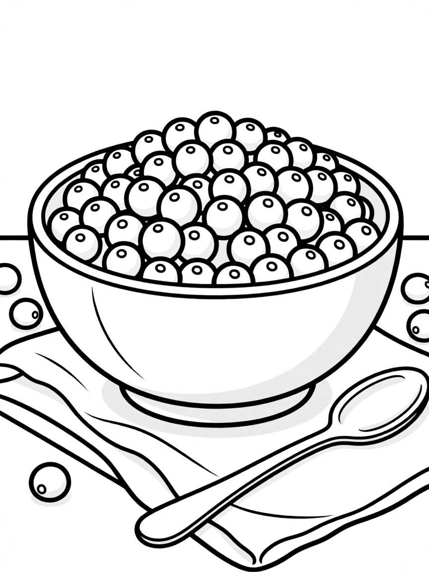 A detailed drawing of a Thanksgiving cranberry sauce bowl.