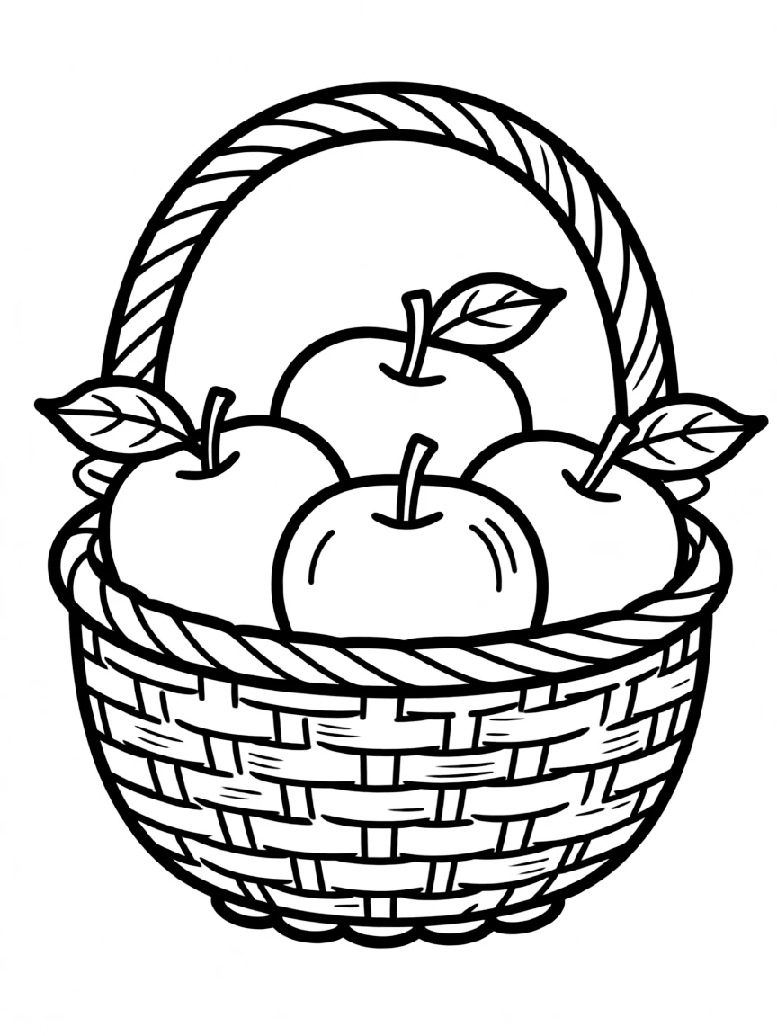 A basket of apples.