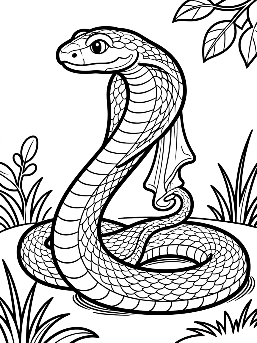 A snake shedding its skin.