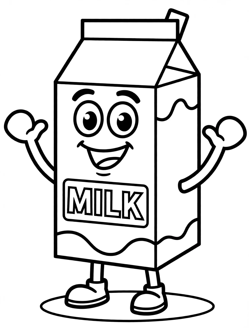 A happy milk carton.