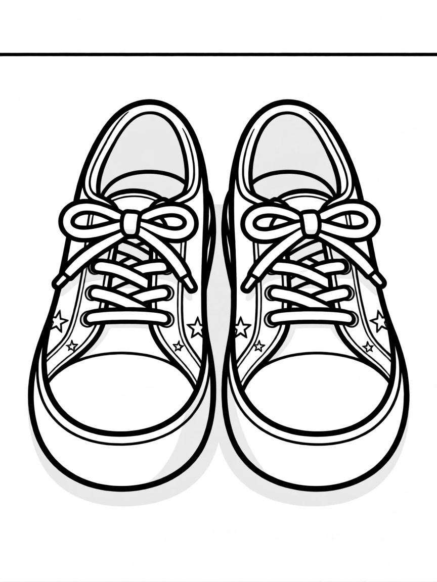 A pair of shoes neatly lined up.