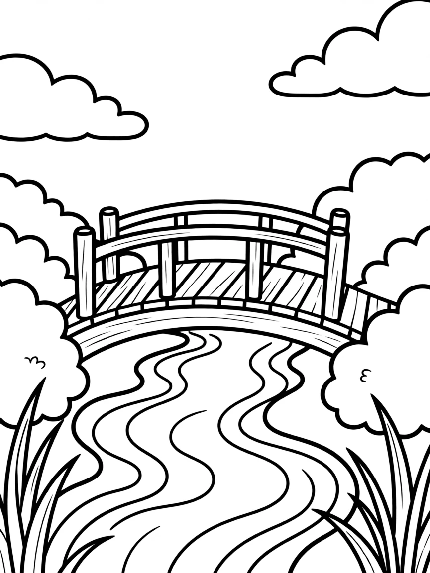 A little bridge over a stream.