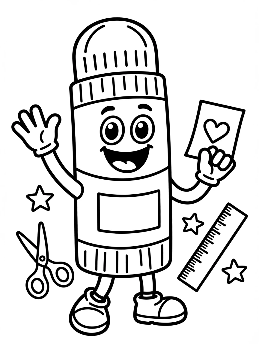 A happy glue stick.
