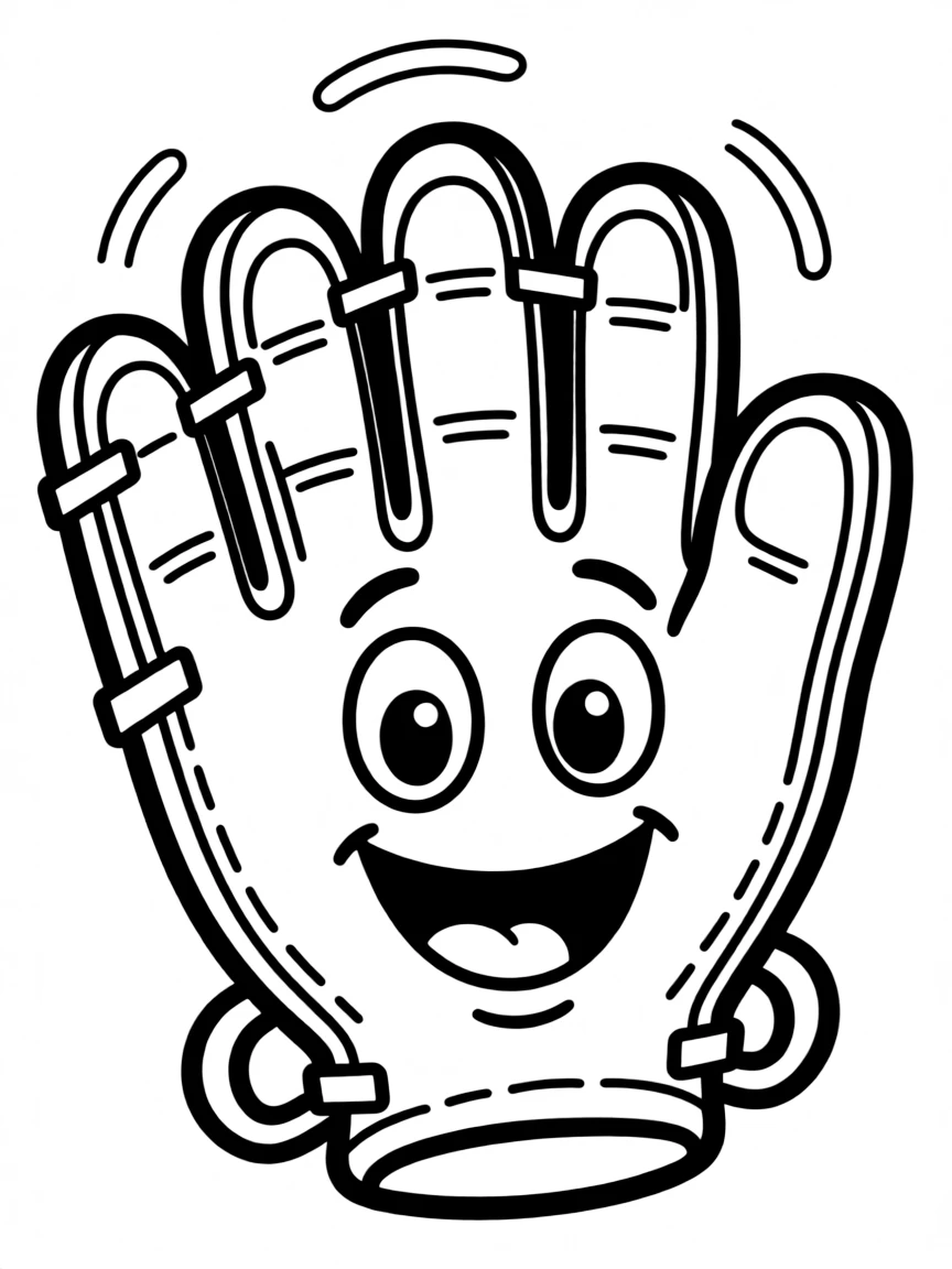 A happy catcher's mitt.