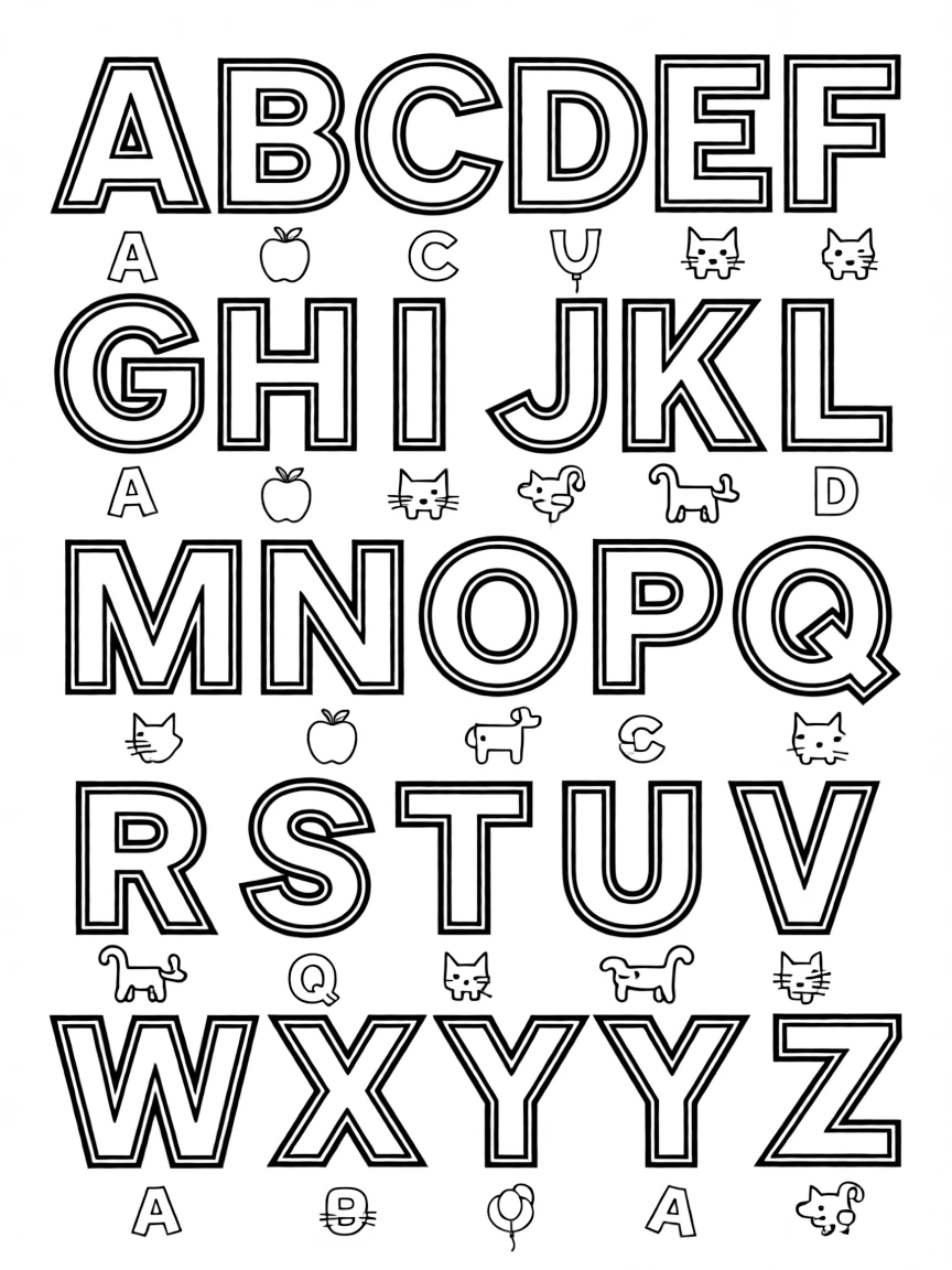 26 alphabet letters.
A B C D E F
G H I J K L
M N O P Q
R S T U V
W X Y Z